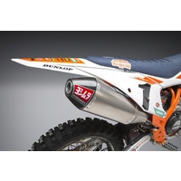 Yoshimura KTM 450SX-F/HUSQ FC450 18-20 RS-4 Titanium Full Exhaust, w/ Titanium Muffler