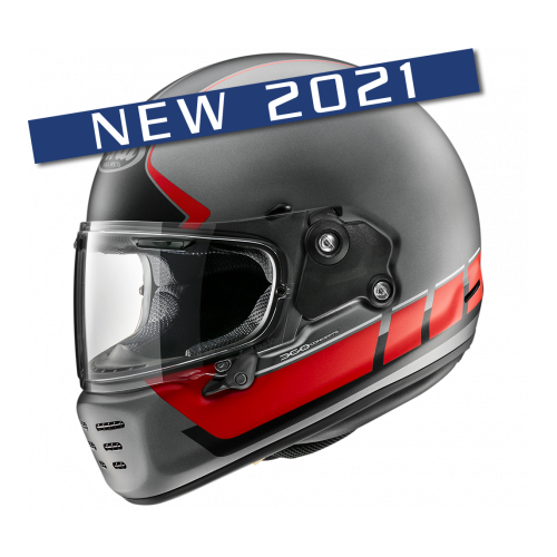 red x motorcycle helmet